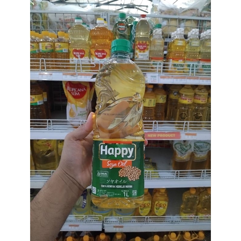

minyak happy soya oil botol 1liter