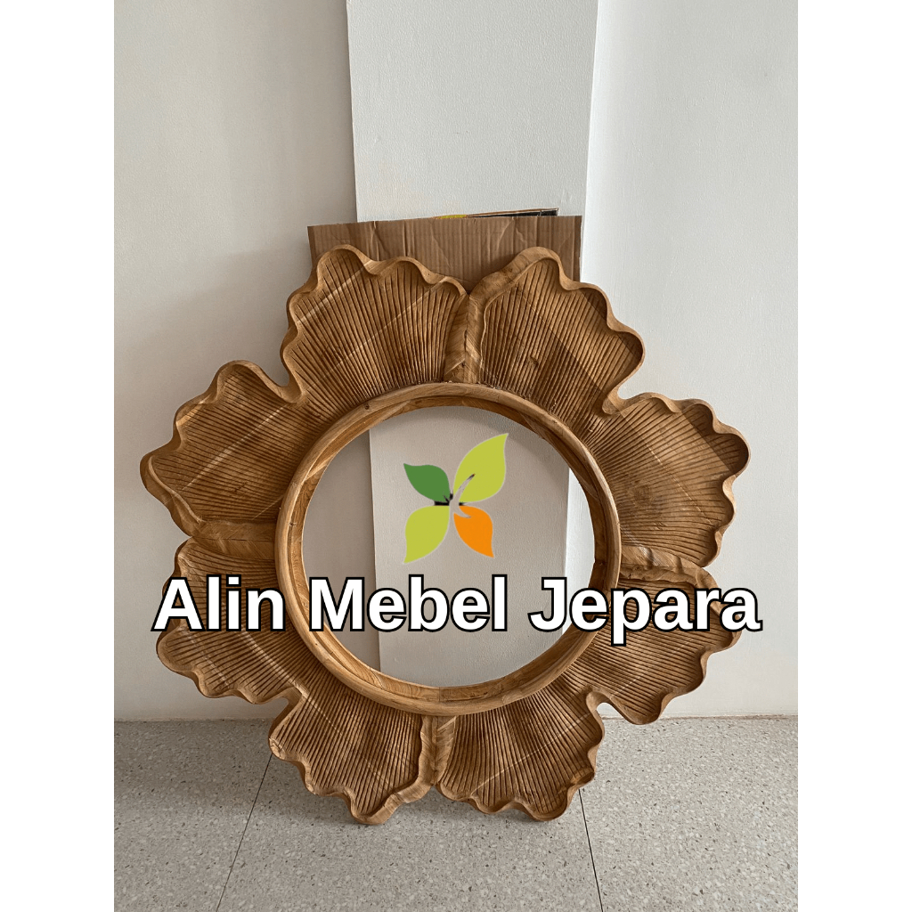 [CERMIN DINDING]cermin jati, pigura kaca, pigura jati, pigura kaca bunga
