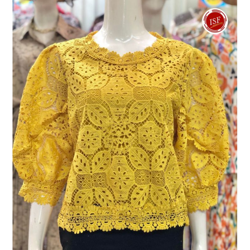 Blouse Brokat Atasan Crop Bangkok An an