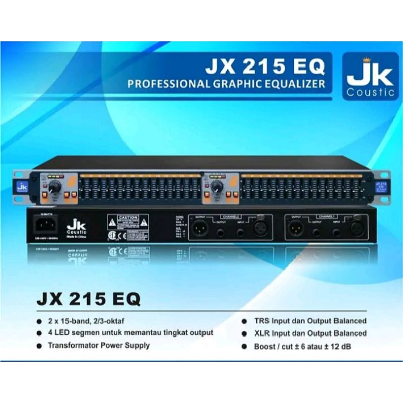 equaliser JK coustic type jx 215 eq
