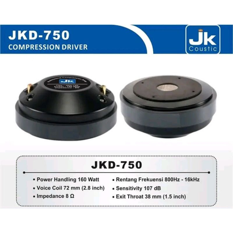 tweater JK coustic type JKD 750