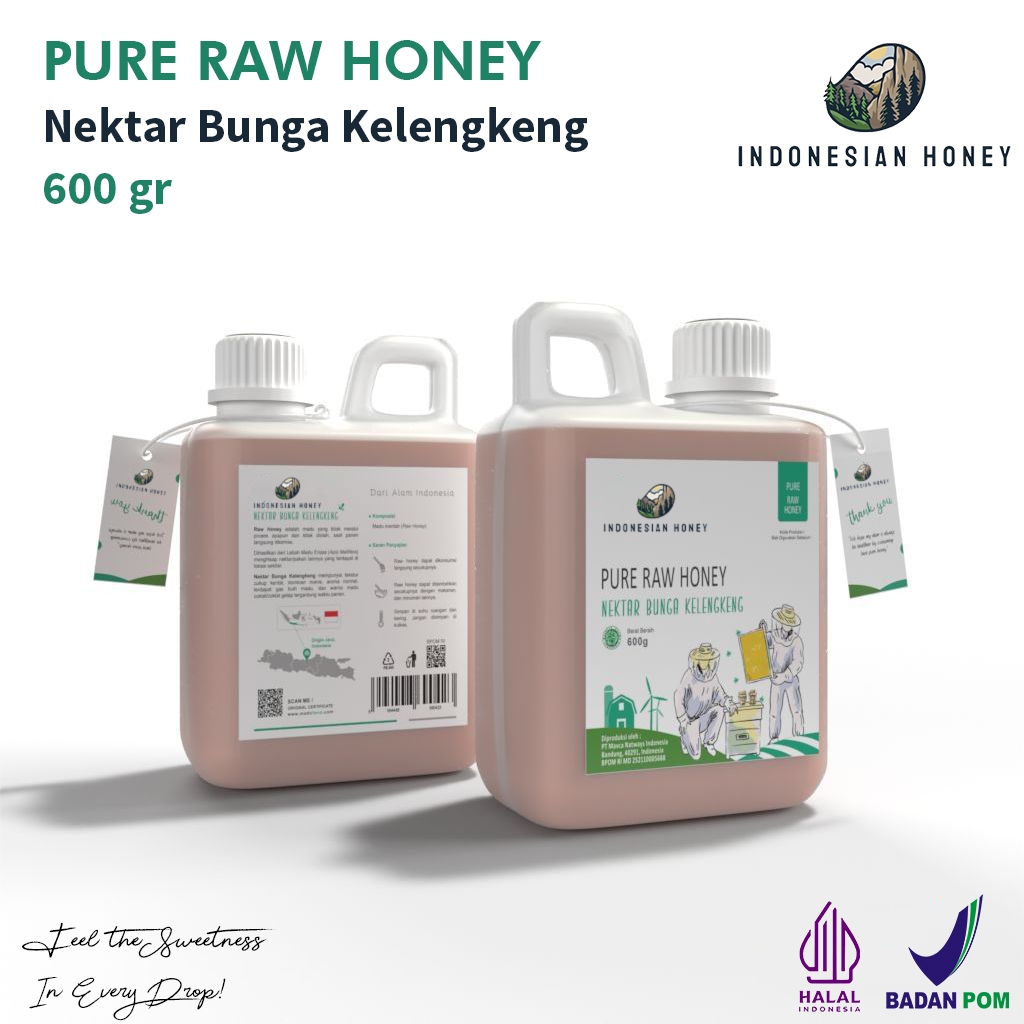 

Indonesian Honey Madu Nektar Bunga Kelengkeng 600gr