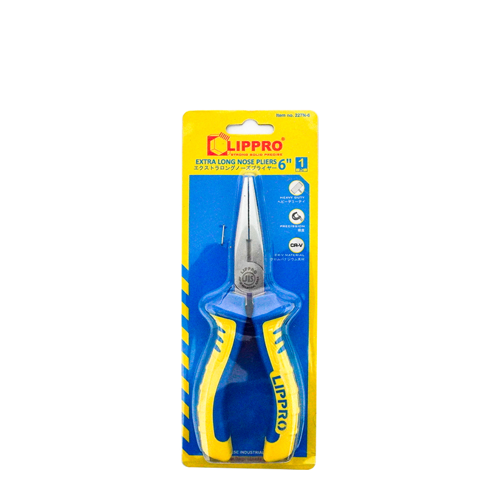 Tang Lancip 6'' Lippro Long Nose Pliers CRV Material Original Lippro