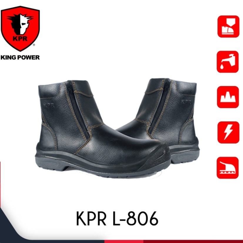 Sepatu Safety Kings Power L 806 Hitam / Sepatu Safety Boots / Sepatu Safety Kings Power