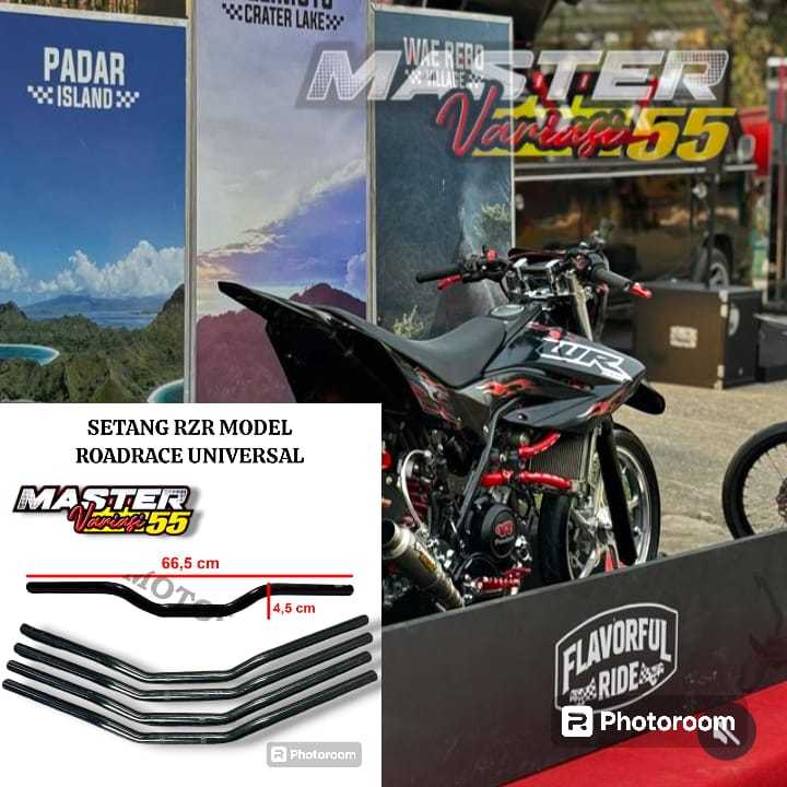 SETANG STANG STIR RZR UNIVERSAL NON RAISER PNP SUPERMOTO WR 155 KLX CRF 150 DTRACKER 150 DLL STANG R