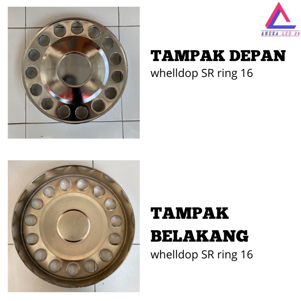 WHEELDOP/WELDOP/WHELDOF TRUK SR BULAT CHROME RING 15 RING 16 LUBANG 15