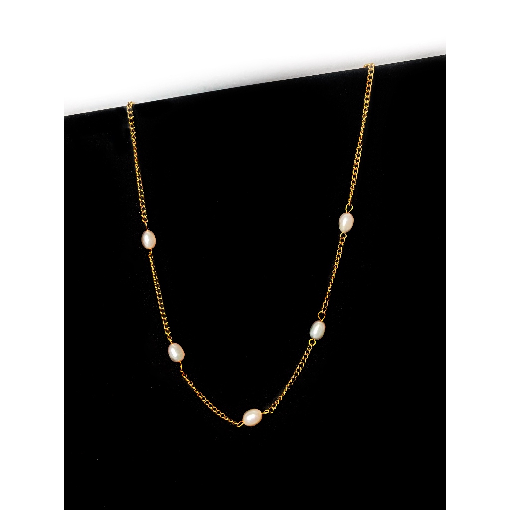 MANCHESTER Necklace - Cultured Pearl Necklace [Kalung Mutiara Asli]