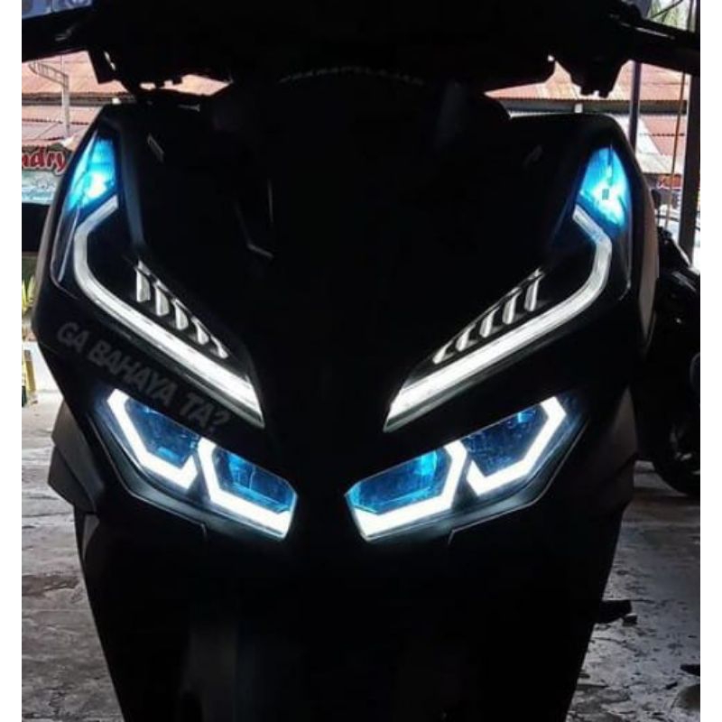 LAMPU ALIS HEXA FRAME VARIO 125 NEW / VARIO 150 MERAH BIRU PUTIH ICE BLUE UNGU