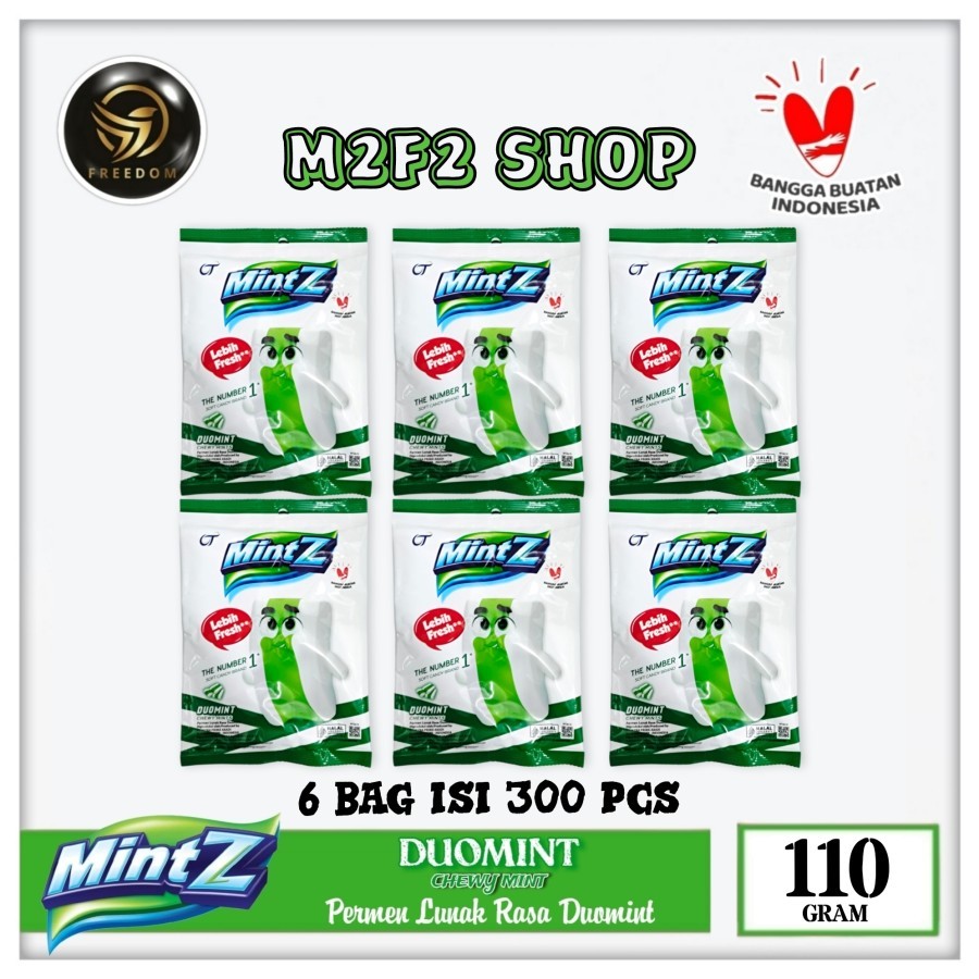 

Mintz Duomint Chewy Mints | Permen Lunak - 110 gr (Kemasan 6 Pack)