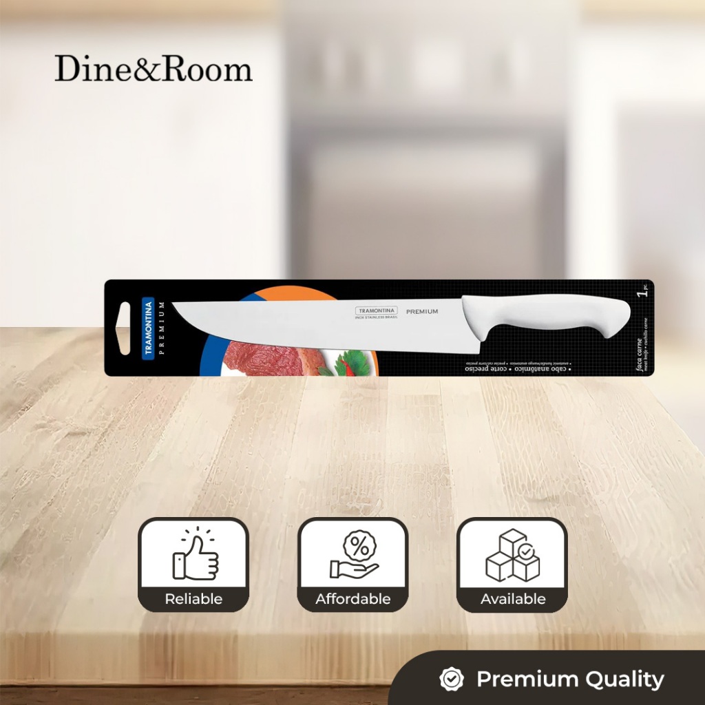 Dine & Room | Tramontina Boning Knife 10" | Boning Knife 25cm | Pisau Sembelih | Pisau Dapur Daging