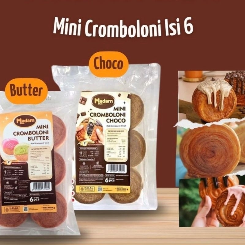 

CROMBOLONI BUTTER CHOCO/ CROISSANT PASTRY FROSEN INSTAN PTAKTIS