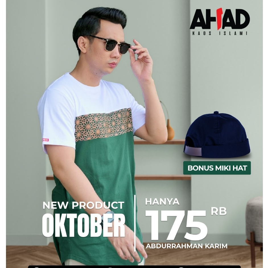 Kurta Abdurrahman Karim bonus Mikihat | Kurta Lengan Pendek | Kurta Premium | Kurta Kaos Basic Combe