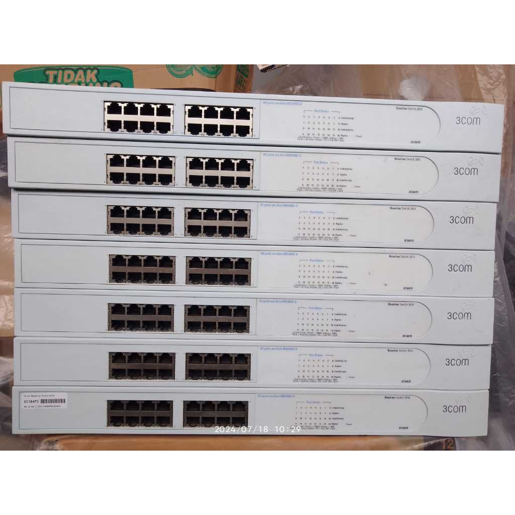 3COM Baseline 2016 Switch 16 Port 10/100