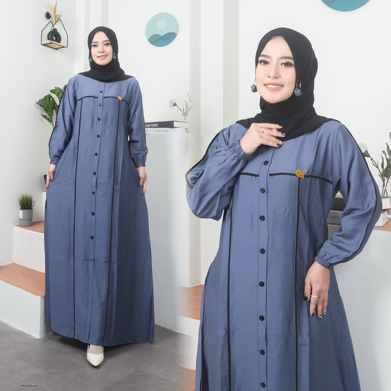 Long Dress Lebaran Fashion Hamis Muslim Syari Games Sarii Muslimah Gamies Murah Gmis Pesta Kondangan