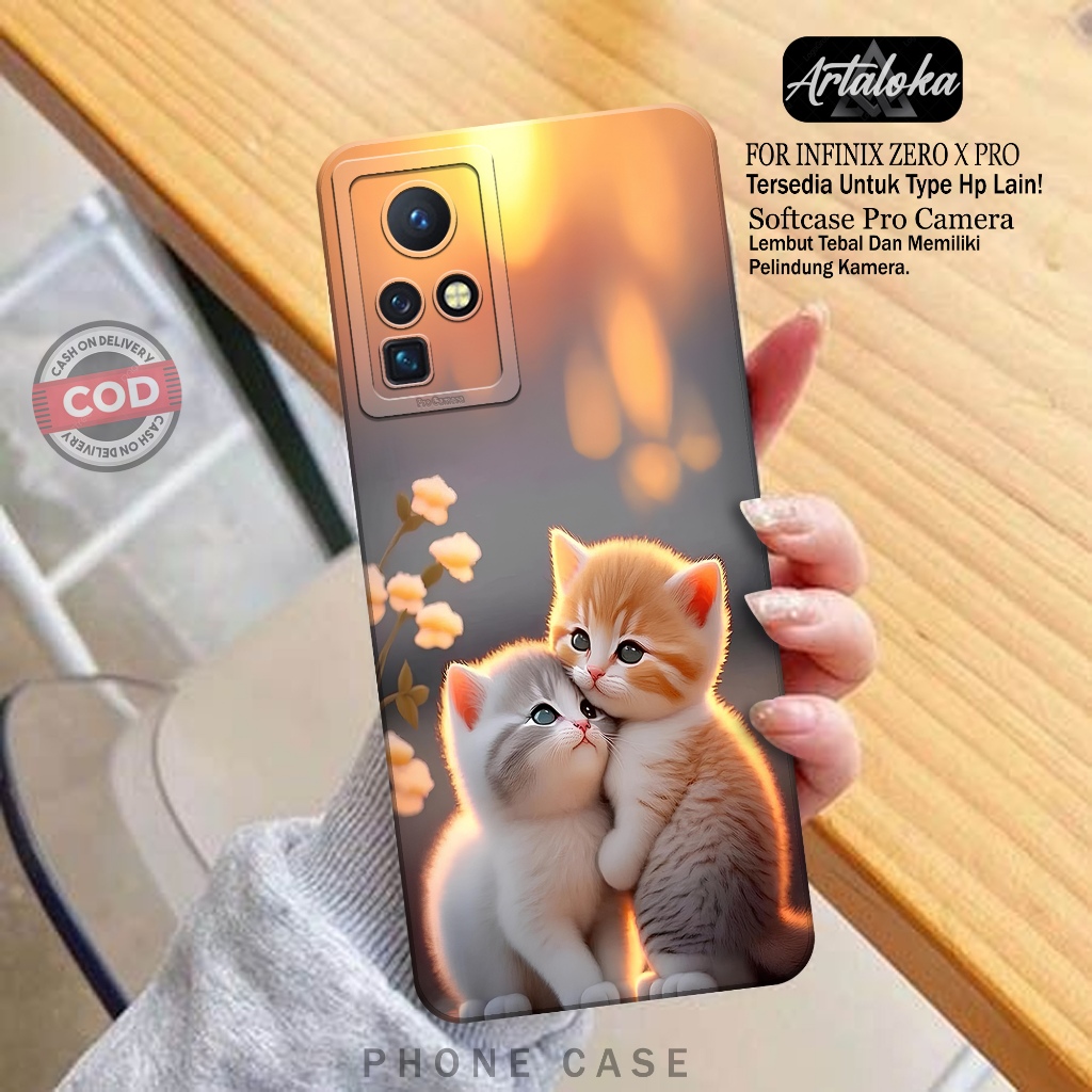 Case Hp Infinix Zero X/Zero X Pro Fashion Case Kucing Softcase Infinix Zero X/Zero X Pro Silikon TPU