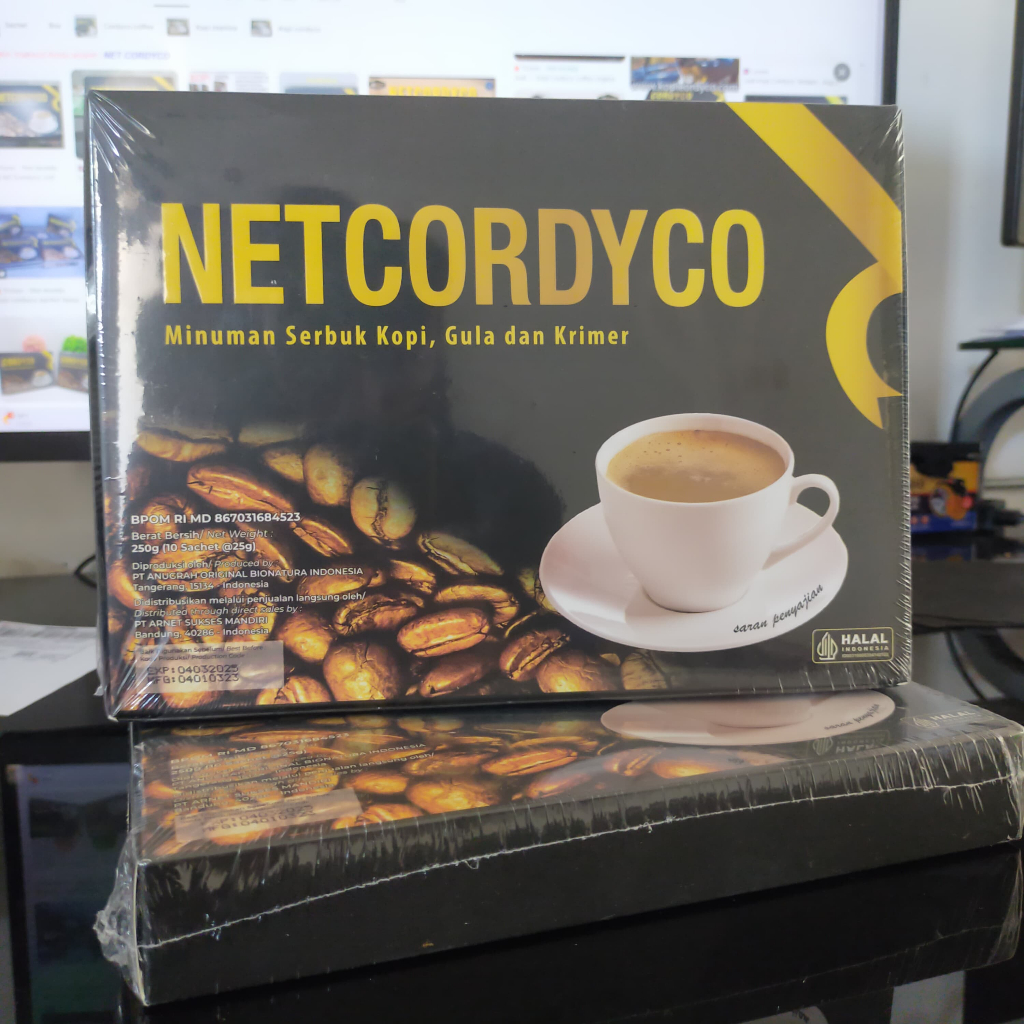 

KOPI NETCORDICO KEMASAN BARU 1 BOX 10 SACHET DI JAMIN ORIGINAL 100%