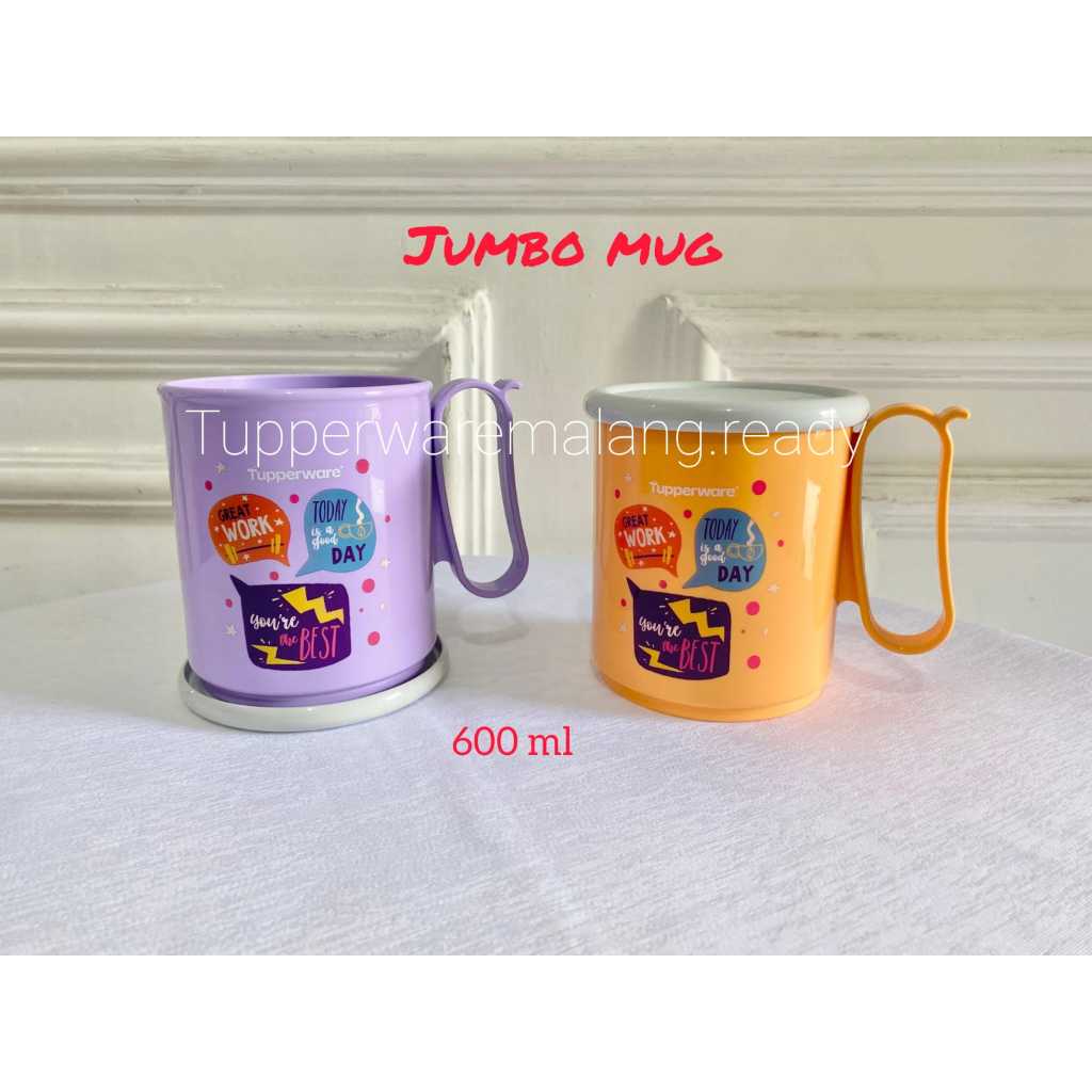 GELAS / CANGKIR/ MUG TUPPERWARE JUMBO MUG 1 PC MURAH