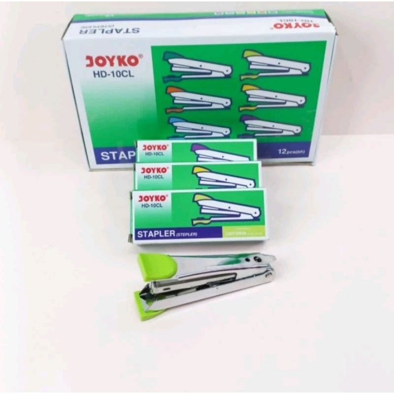 

Stapler Joyko isi 6pcs Steples HD 10 Warna Warni