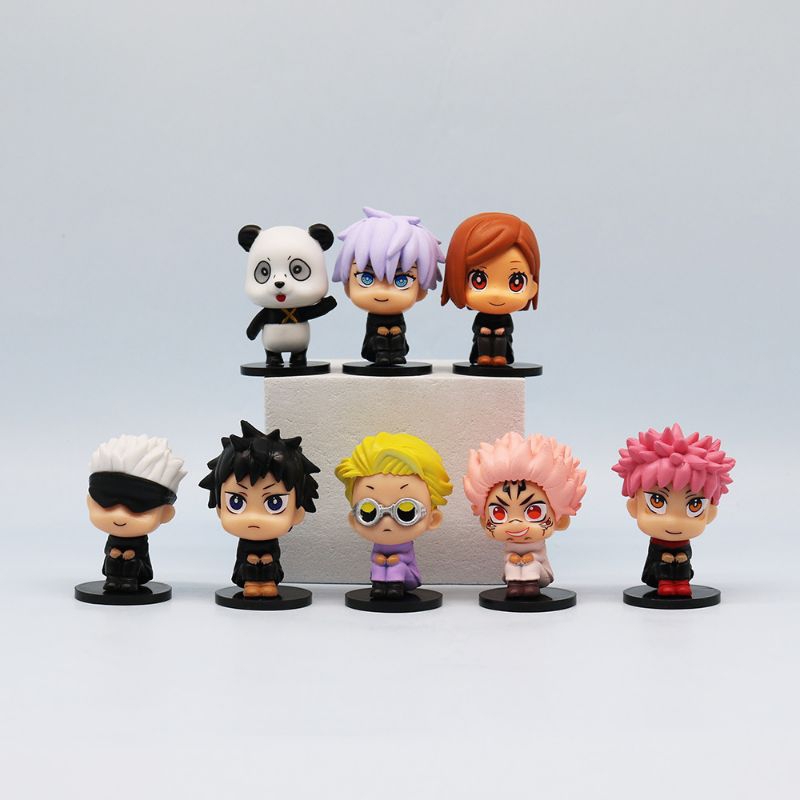 Action Figure Jujutsu Kaisen | Pajangan Anime JJK LookUp Chibi Panda Gojo Satoru Kugisaki Nobara Fus