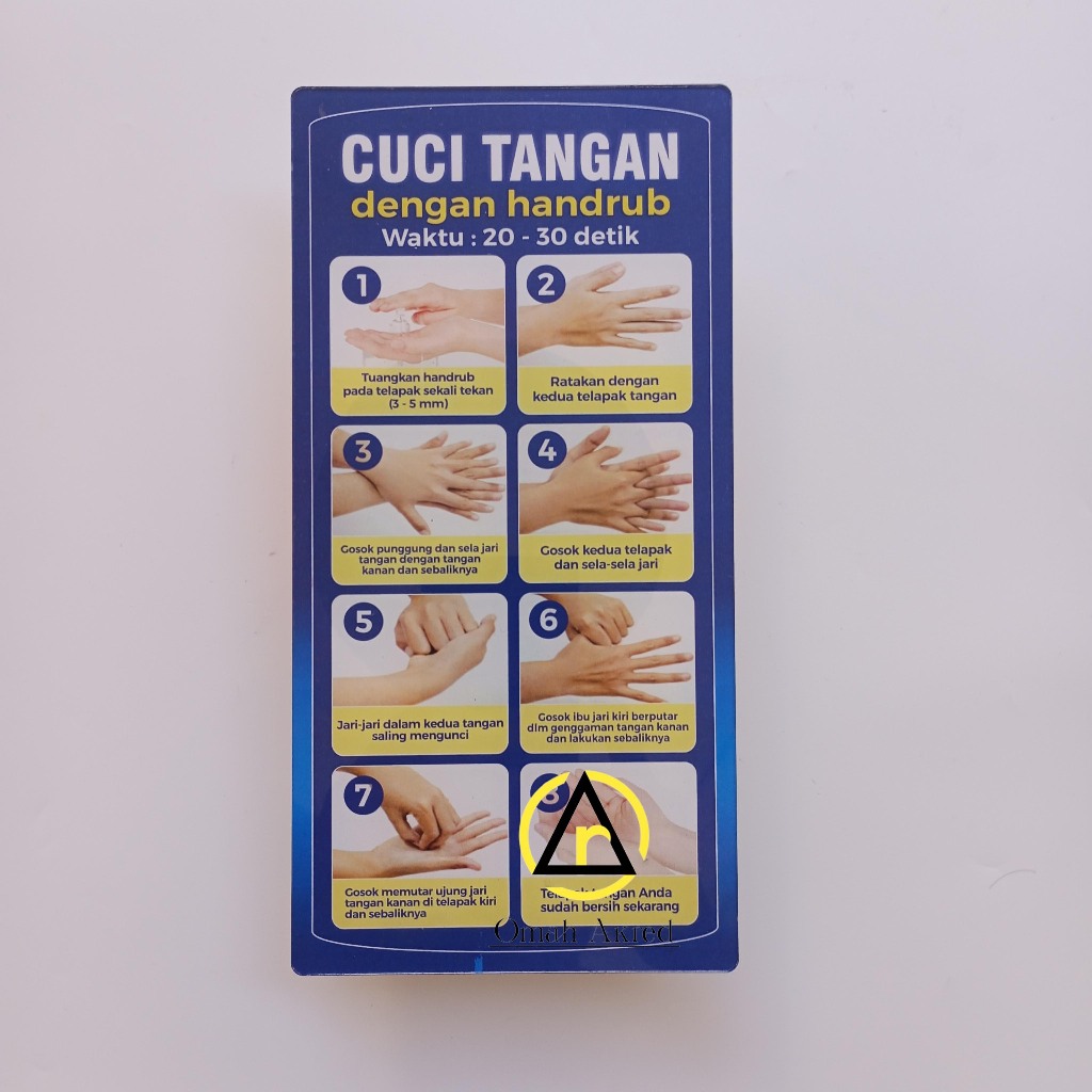 

Akrilik Cuci Tangan Dengan Handrub - Cuci Tangan Dengan Handsenitizer