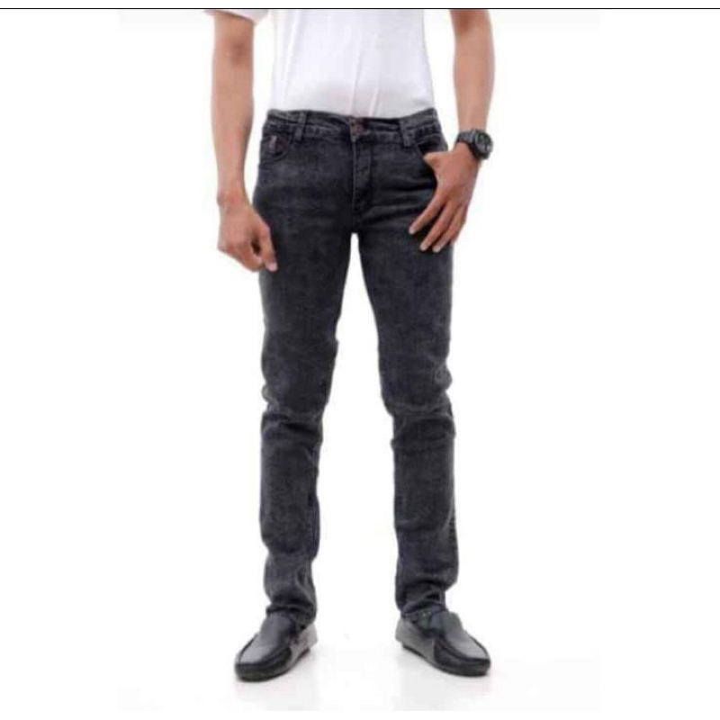cowok kekinian celana pensil pria sobek celana pensil robek pria celana jeans pria premium celana ji