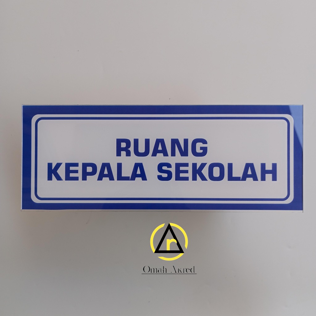 

Akrilik Ruang Kepala Sekolah - Ruang Kepsek - Nama Ruang Sekolah