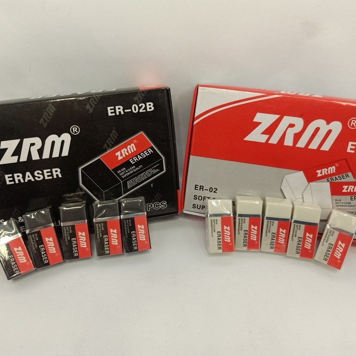 

PENGHAPUS PENSIL ZRM ER-02B 1PACK (ISI 40PCS)