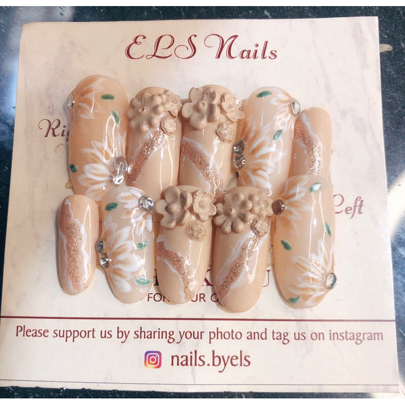 Fake nails for Models (Kuku palsu untuk model) Wedding design