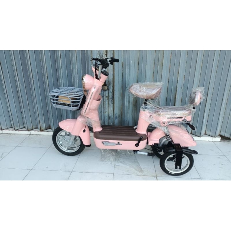 sepeda listrik goda panda 150 + roda bantu