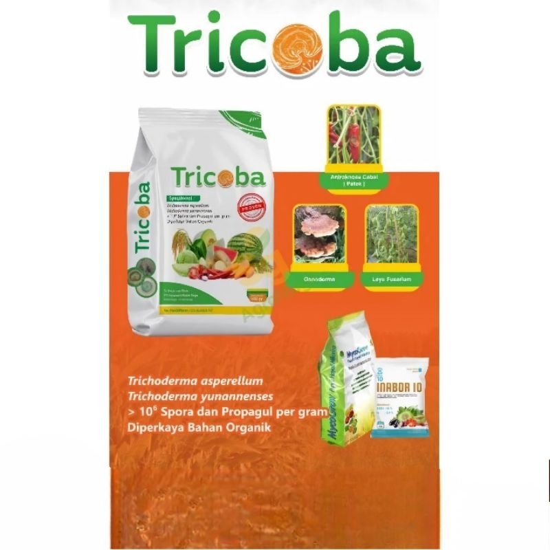 

Bio Fungisida Organik Tricoderma Tricoba Kemasan 500 Gram Anti Layu