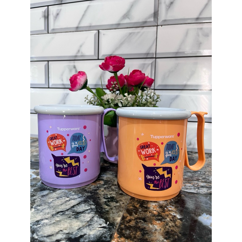 gelas jumbo mug 600ml 2024 ori tupperware
