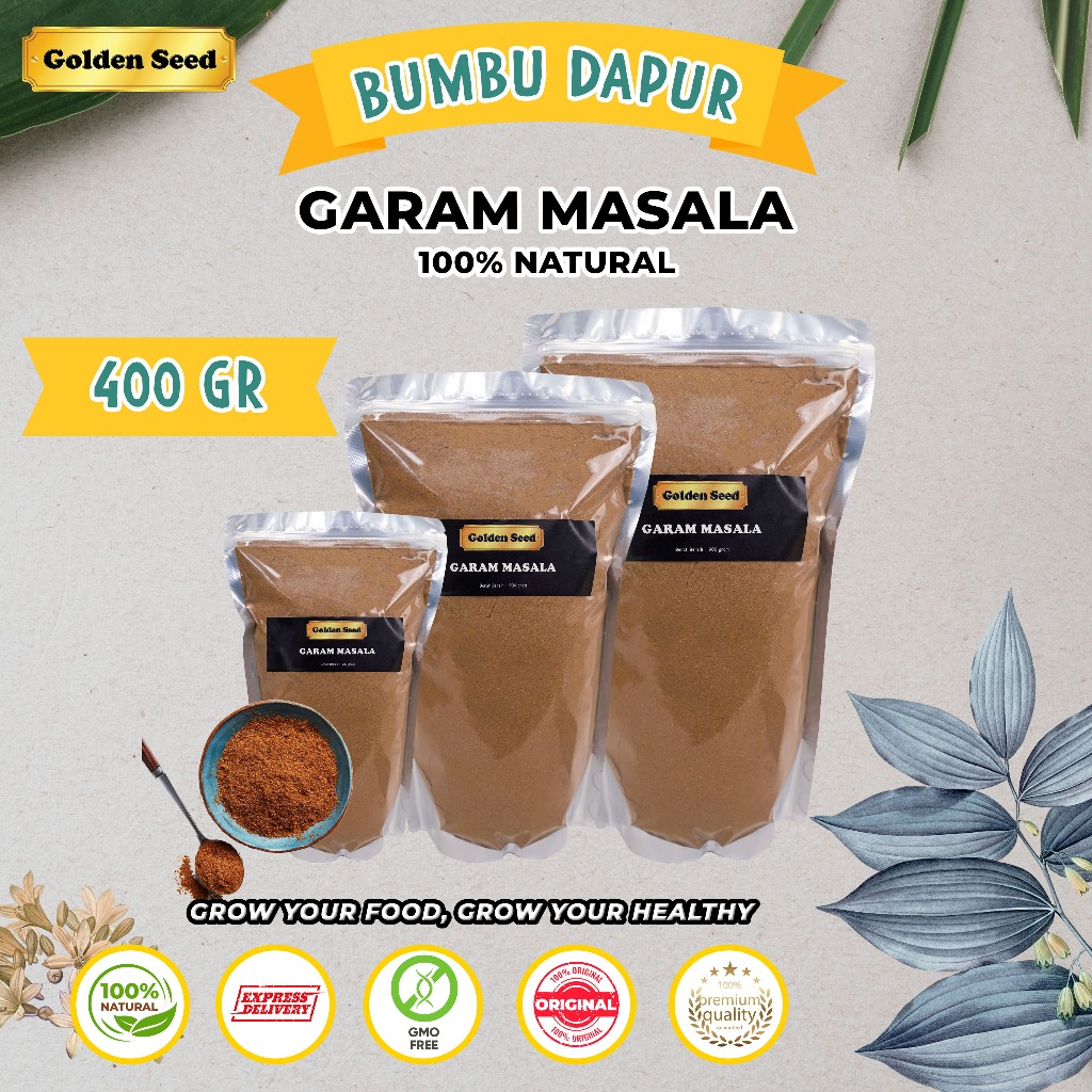 

GARAM MASALA 400GR / GARAM MASALA IMPORT INDIA 400 GRAM / GARAM REMPAH INDIA 400 GR