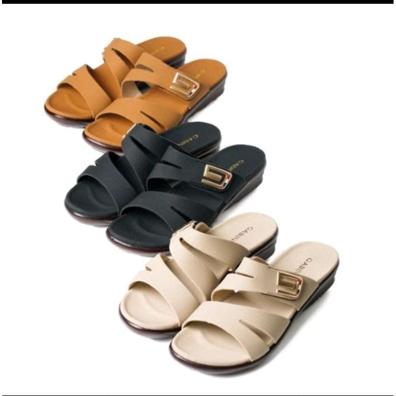 Gabino Sandal Wanita Wedges Slip On Casual Morra - G1CB4001