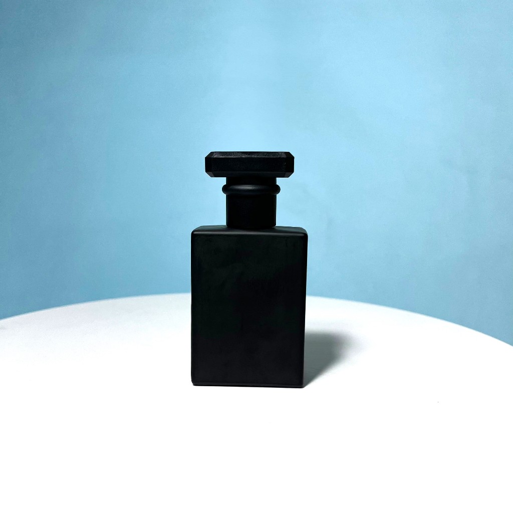 BOTOL PARFUM CHANEL 30ML FULL BLACK DRAT / BOTOL PARFUM KACA 30ML HITAM