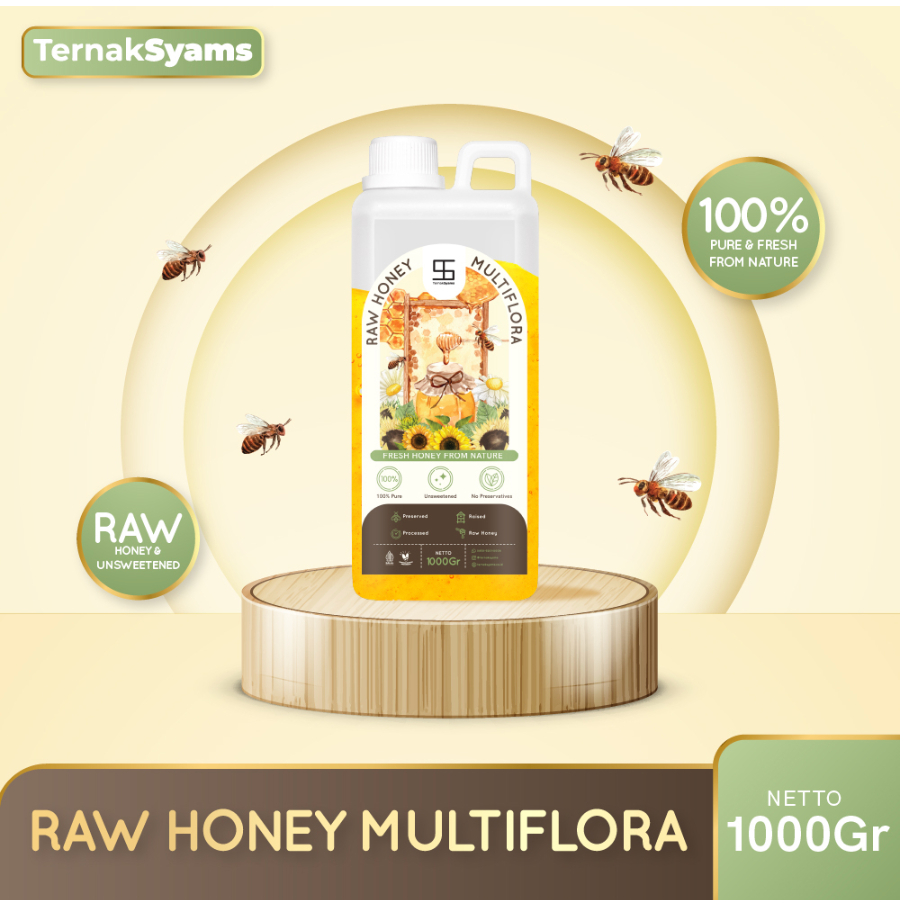 

Ternak Syams - Madu Asli Murni Multiflora Syams Honey 1 Kg Organik Pure Natural Original