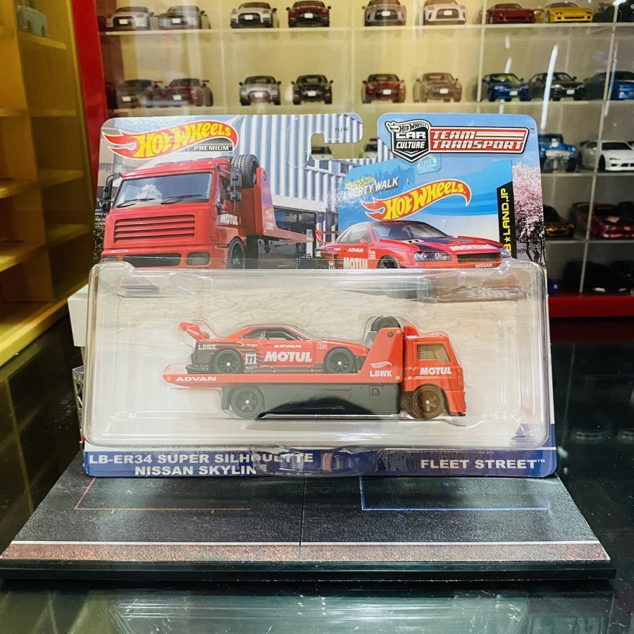 HOTWHEELS TEAM TRANSPORT NISSAN SKYLINE LB-ER34 SUPER SILHOUETTE