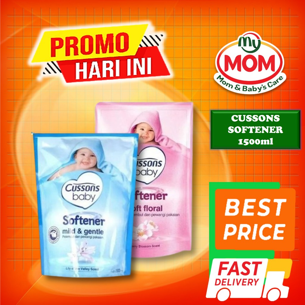 CUSSONS Baby Softener 1500ml - Cusson Pelembut Pakaian Bayi - Baby Laundry Conditioner - MyMom