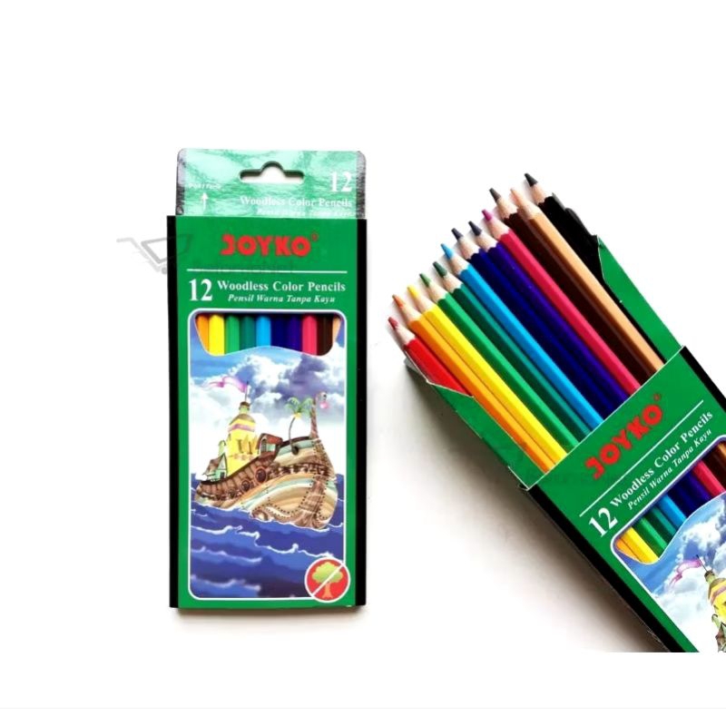 

Pensil 12 Warna Panjang Joyko | Pensil 12 Warna Woodles Joyko