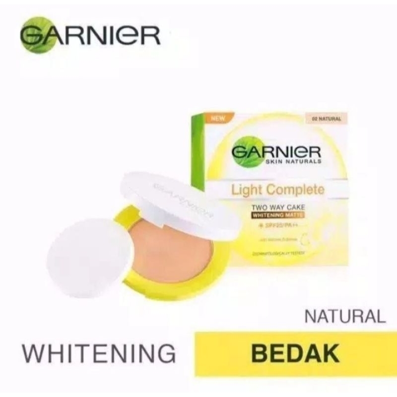Promo BedakGarnier Light Complete Face Powder Natural Two way Cake 8g