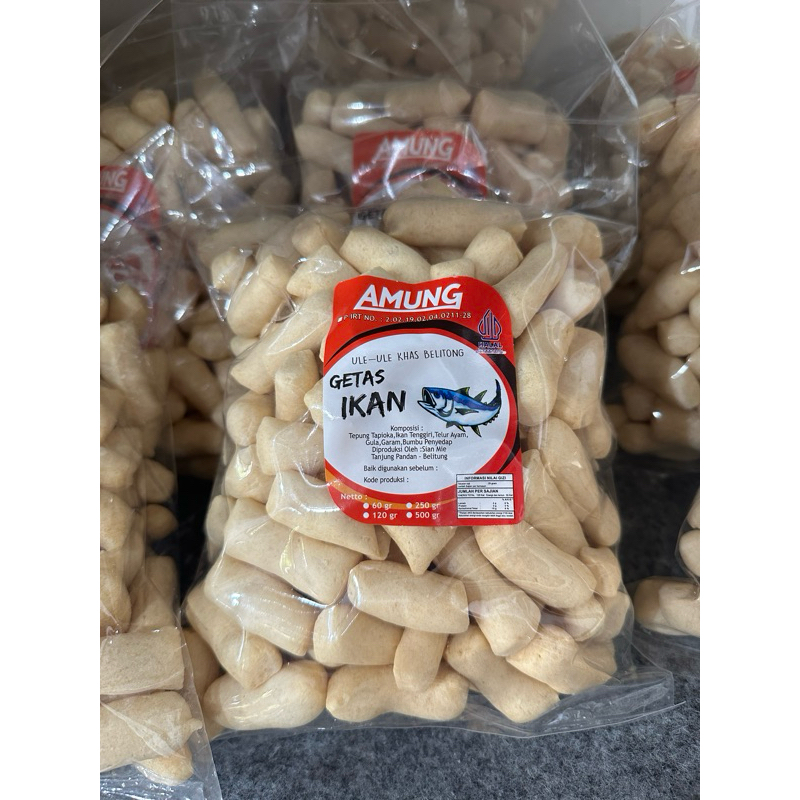 

Getas Ikan Panjang Kerupuk Amung 250gr oleh oleh khas Belitung