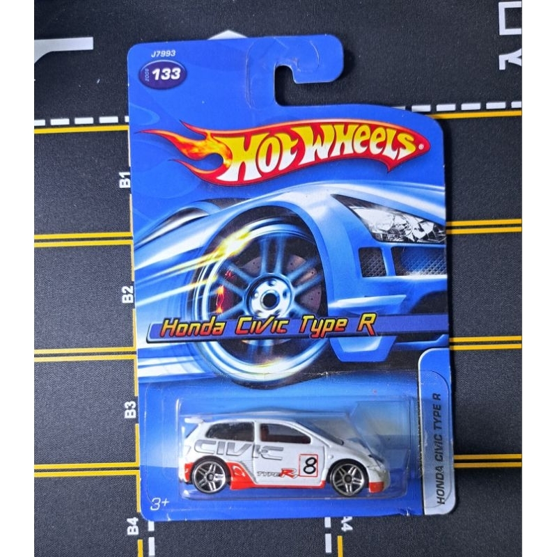Hot Wheels Honda Civic Type R blue card