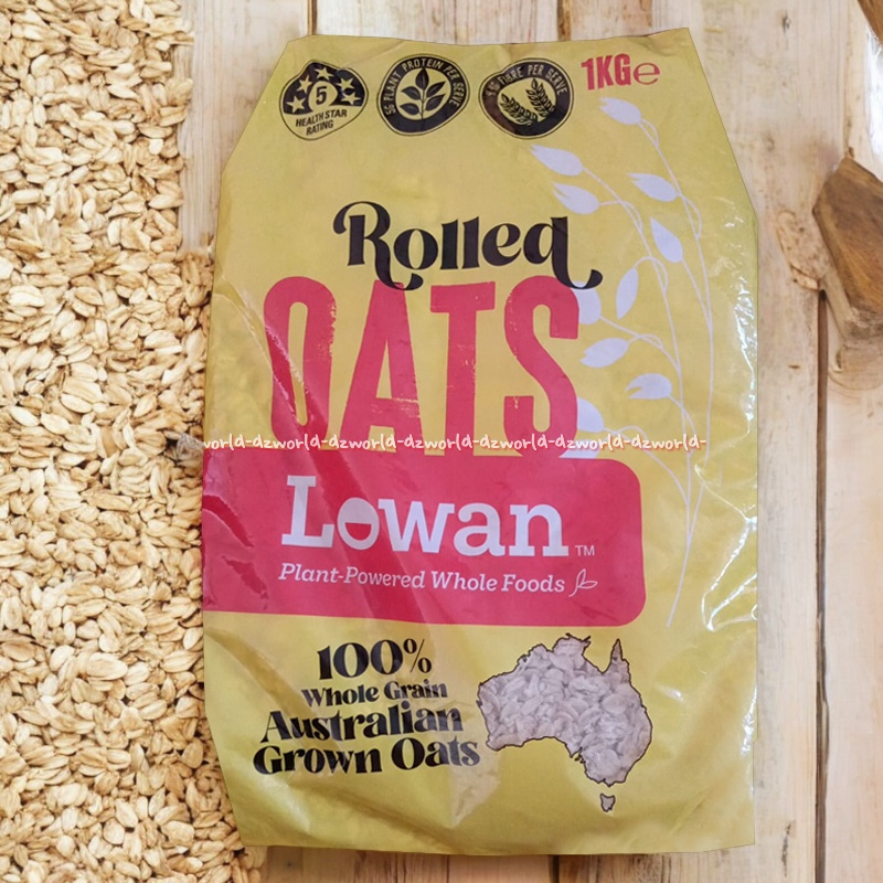 

Lowan 1kg Rolled Oats Lowan Plant Powered Whole Foods Gandum Oatmeal Whole Grain Australian Grown Oat Sereal Dari Australia Lo Wan