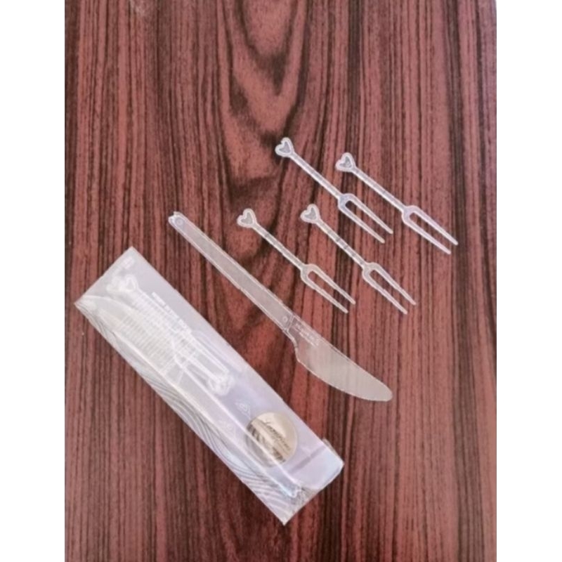 Pisau Garpu set Moon Cake