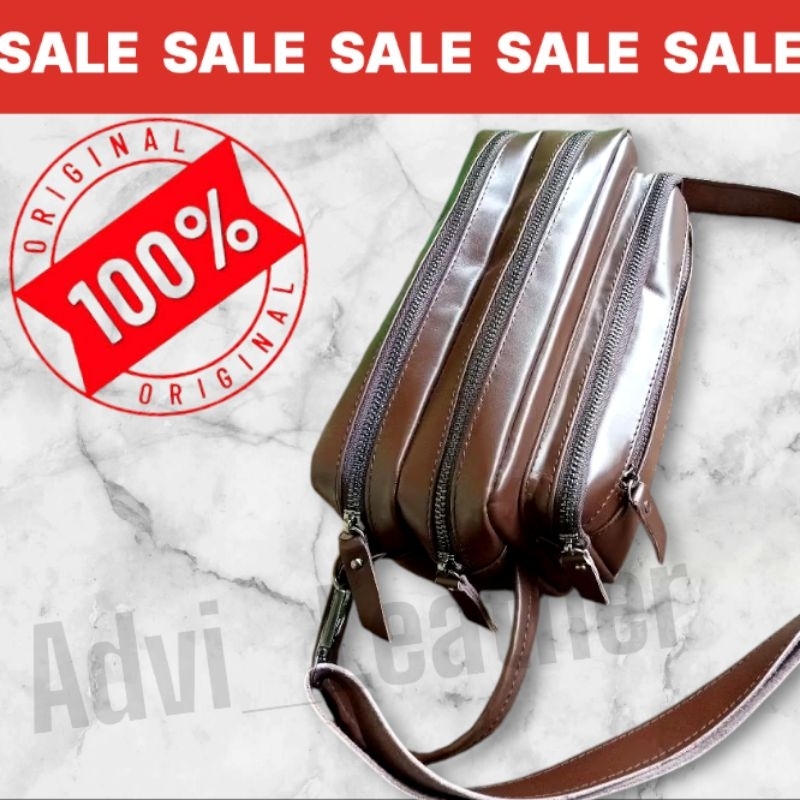 TAS SELEMPANG KULIT PRIA DAN WANITA ORIGINAL/HANBAG /COSTUM TULIS NAMA/TAS TANGAN/ASLI100%KULIT SAPI