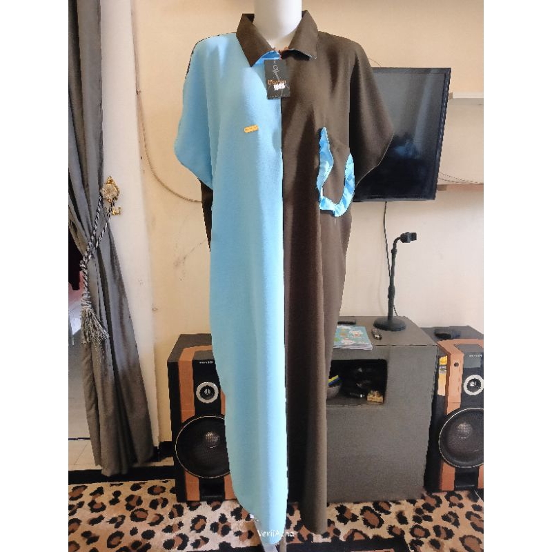 Dress Devina, Dress Crinkle Jumbo, Dress Wanita, Dress Daster