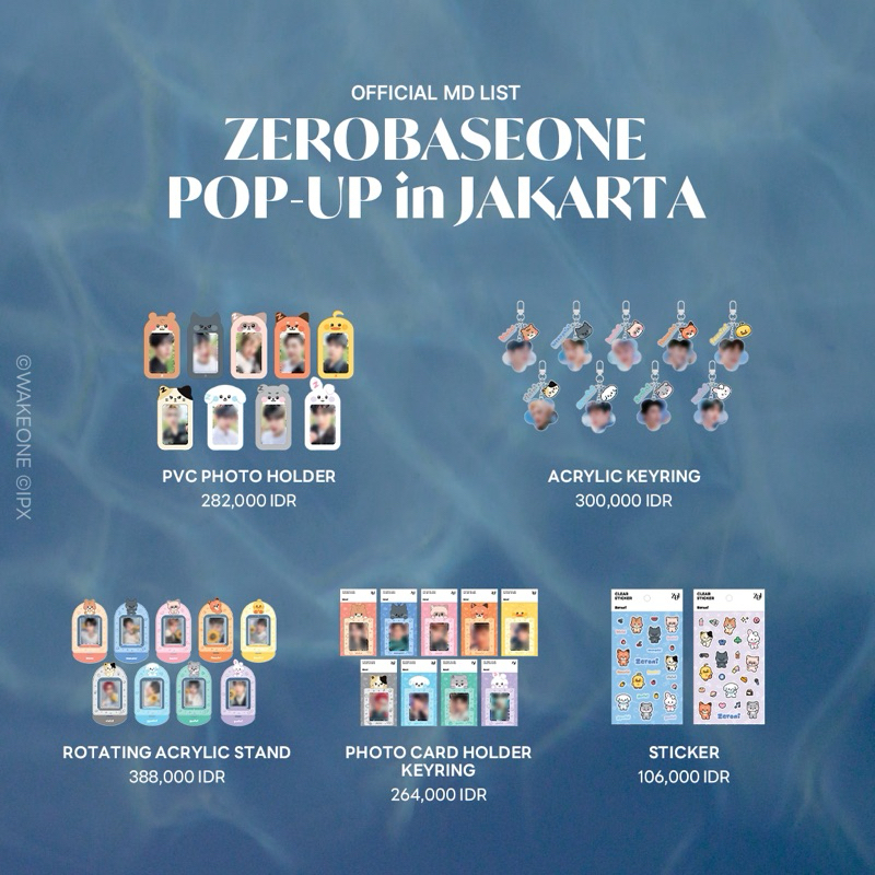 Merch zerobaseone pop up line friends zb1 zeroni