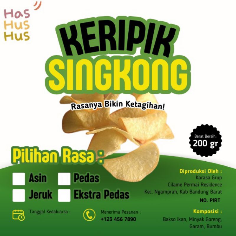 

Keripik Singkong Has hus hus