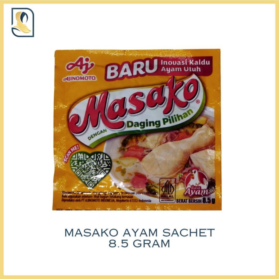 

Masako Ayam 2 Sachet per sachet berat 8.5 Gram