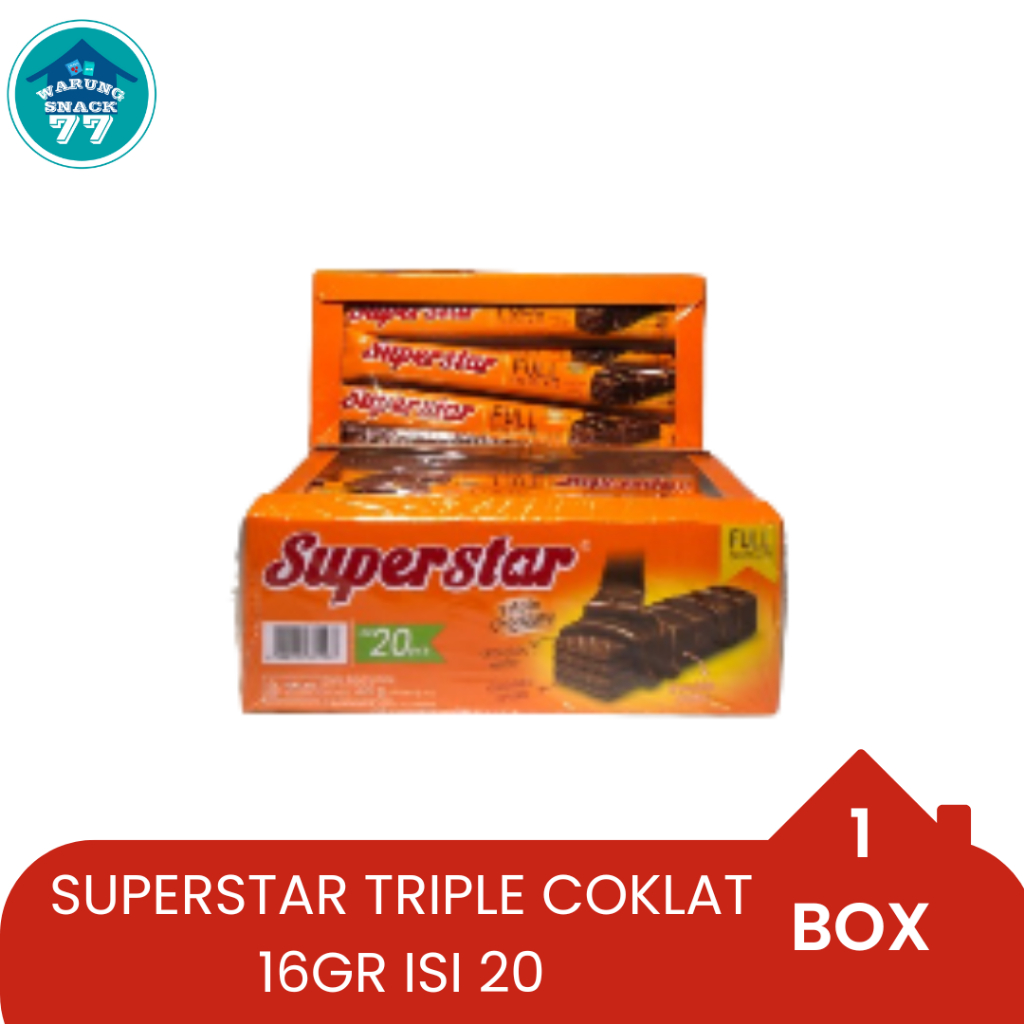 

SUPERSTAR TRIPLE CHOCOLATE 12,5 GR BOX ISI 20PCS