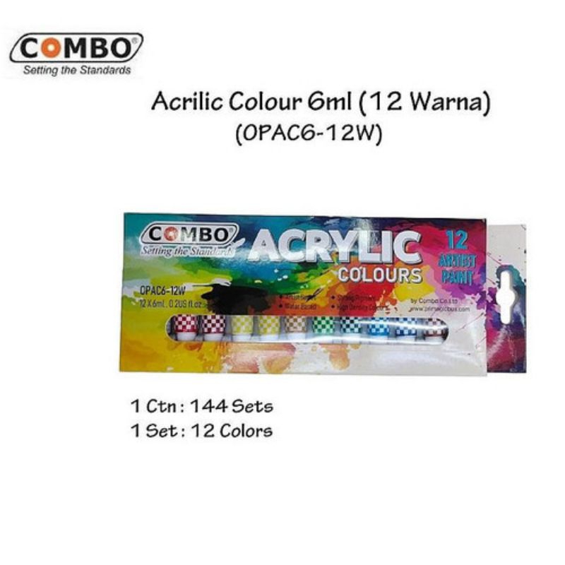 

Cat Akrilik 6ml 12 Warna Combo